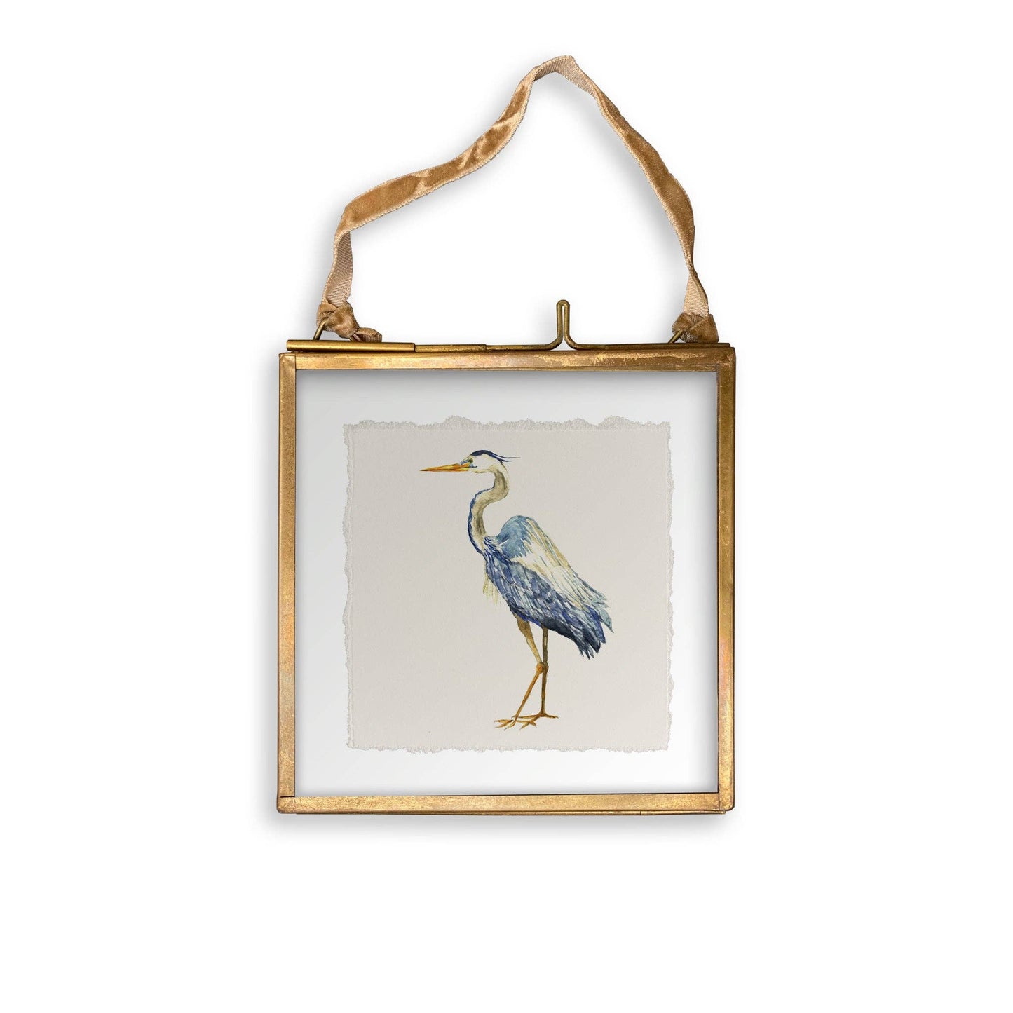 Blue Heron Swedish Dishcloth