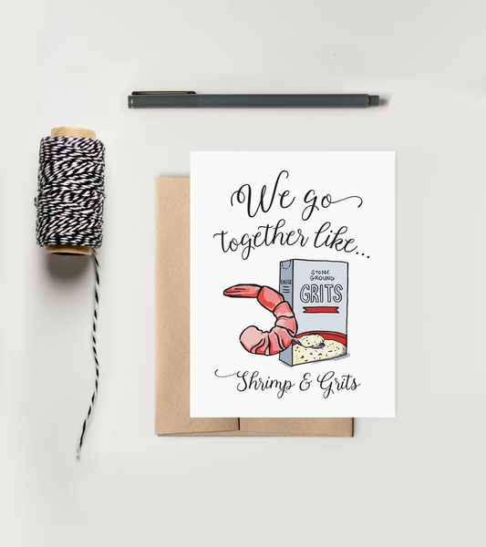 Perfect Pair Shrimp & Grits Greeting Card