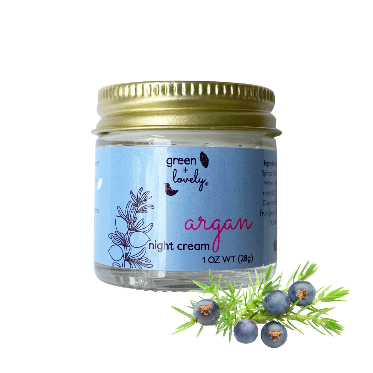 Argan Night Cream / Juniper Berry Face Lotion - Holiday