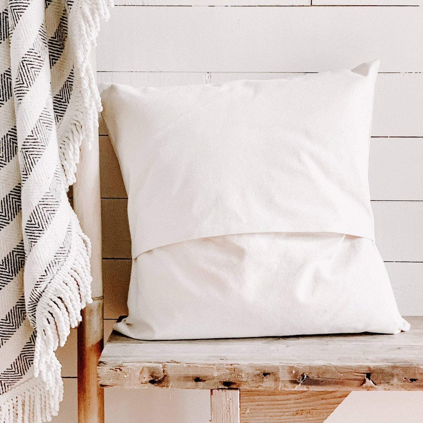 Coastal Book Stack - Customizable Square Canvas Pillow