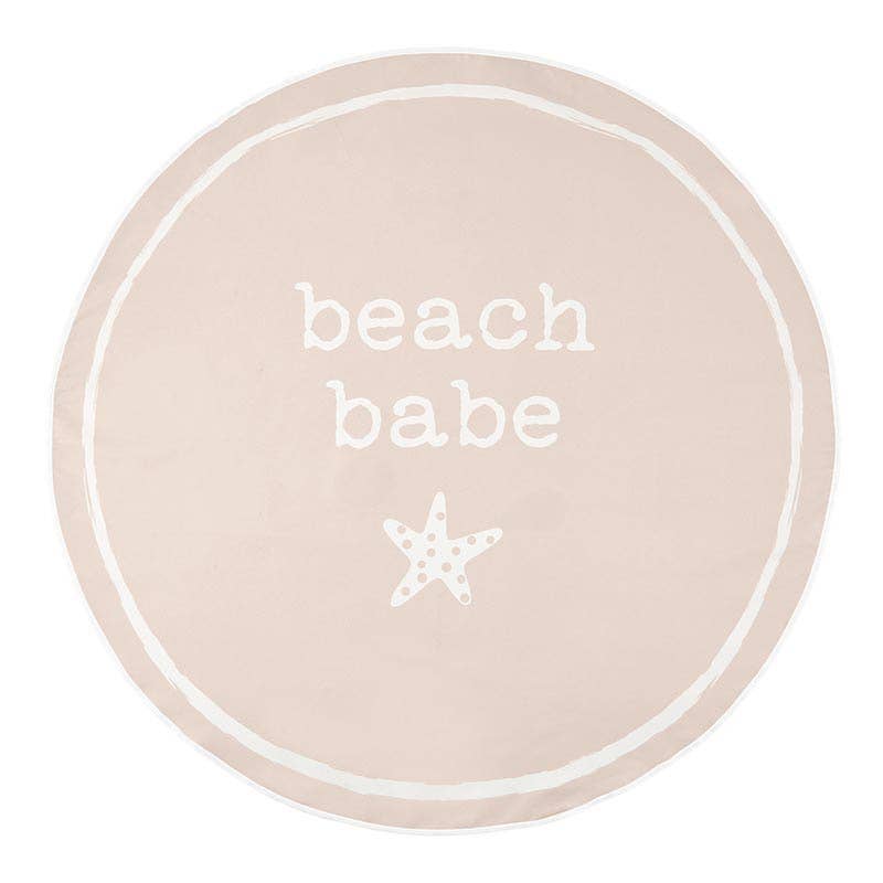 Quick Dry Round Towel - Beach Babe