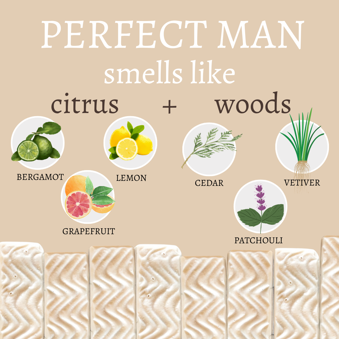 Perfect Man Vegan Handmade Bar Soap For Men - 4oz