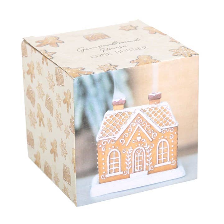 Christmas Gingerbread House Incense Cone Burner