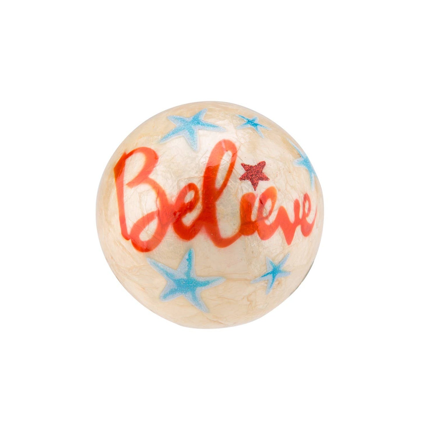 Christmas Believe Capiz Ball Bowl Filler