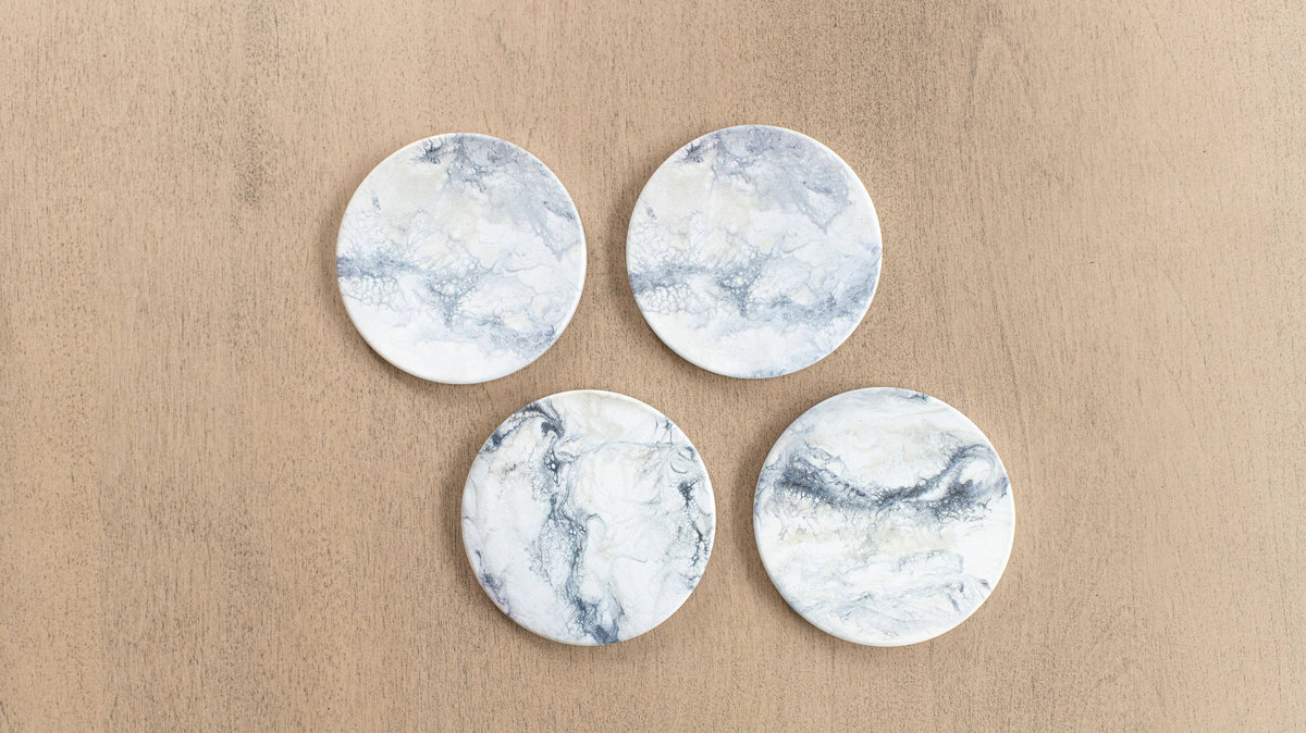 Ceramic Resin Coasters (set of 4)