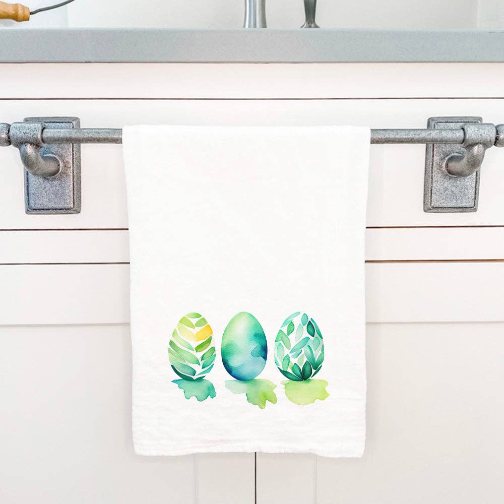 Watercolor Easter Eggs - Cotton Tea Towel