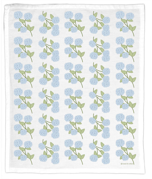 Blue Hydrangeas, Hand Towel