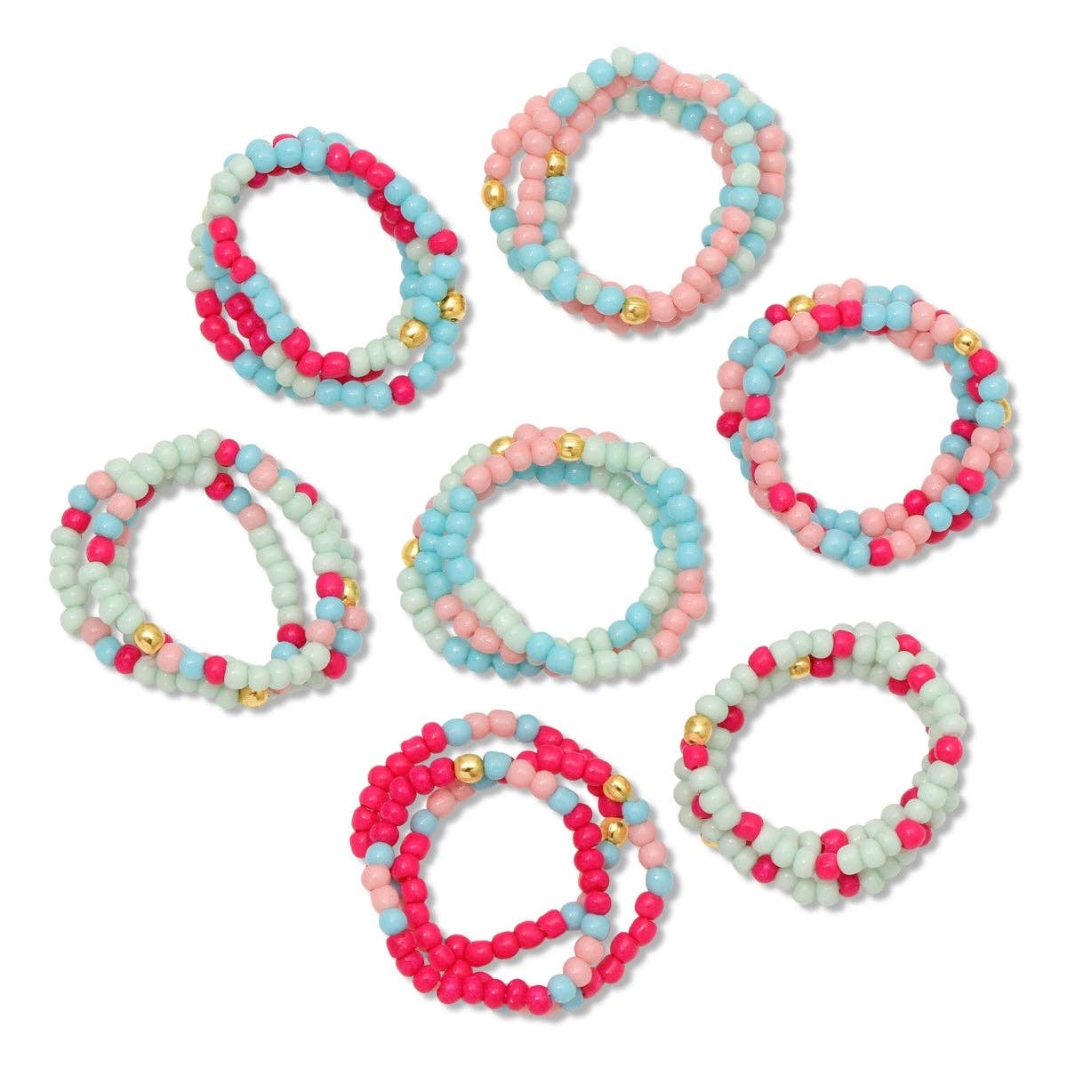 Stretch Seed Bead Rings