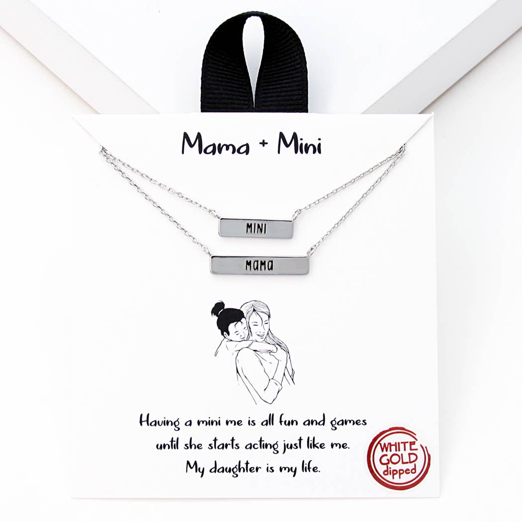 Mama and Mini Dainty Set of Two Necklace