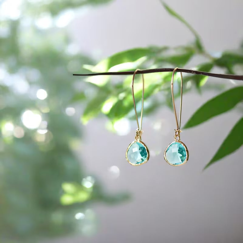 14k Gold Plated Dangle Earrings