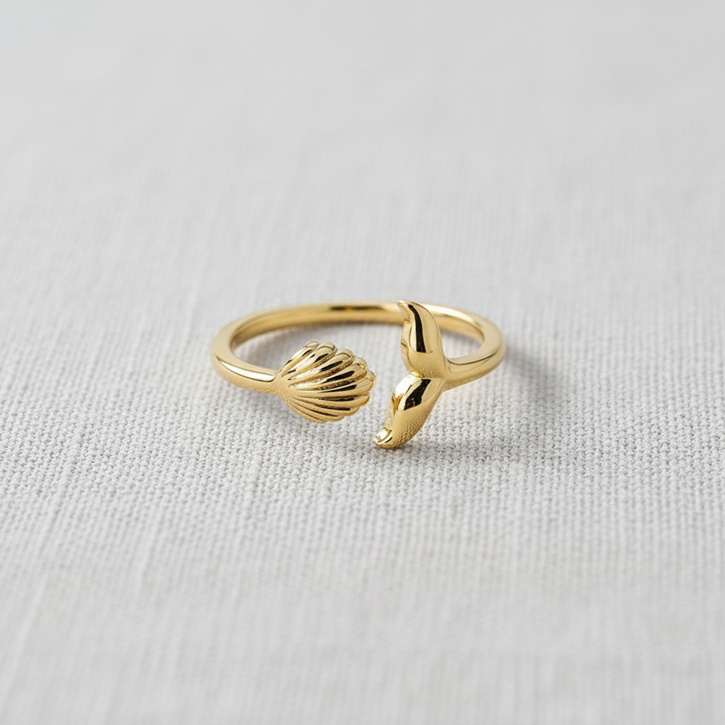 Whale Tail Adjustable Ring