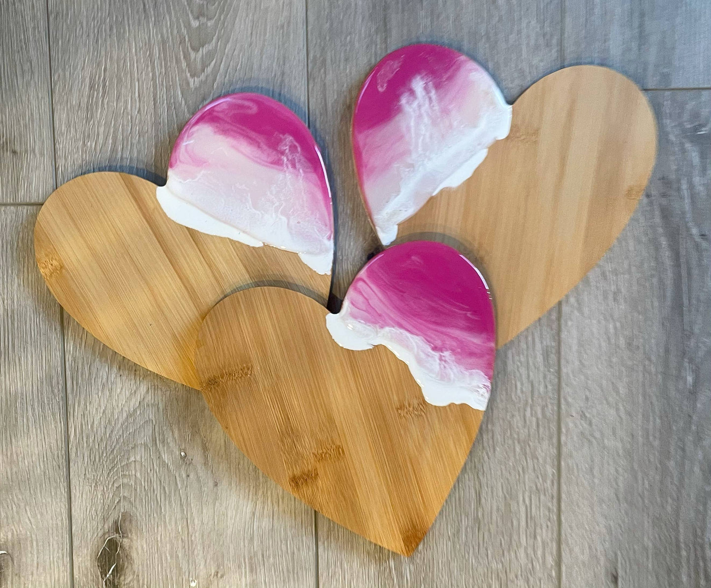 Pink Heart Cutting Board