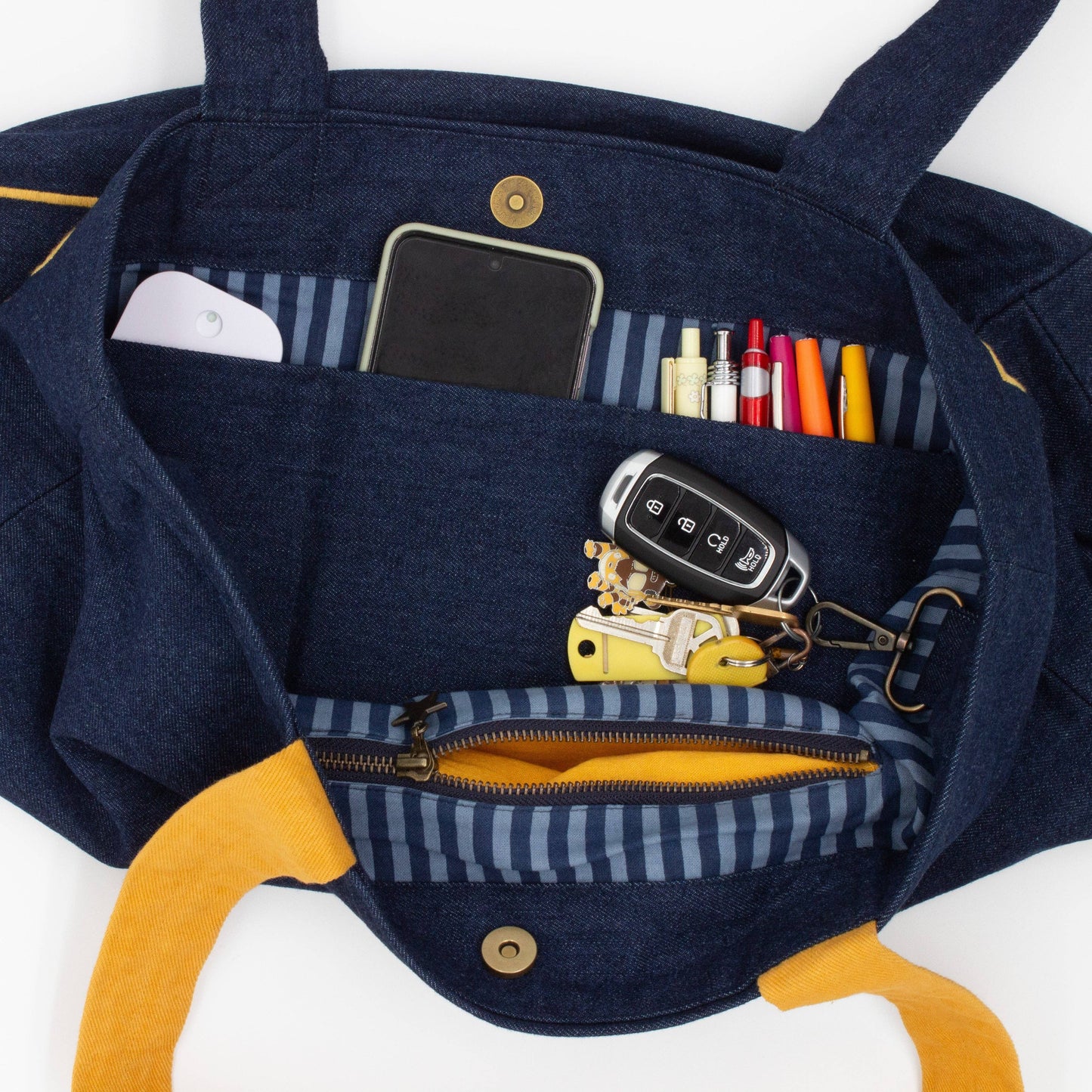 Charleston Denim Tote Bag