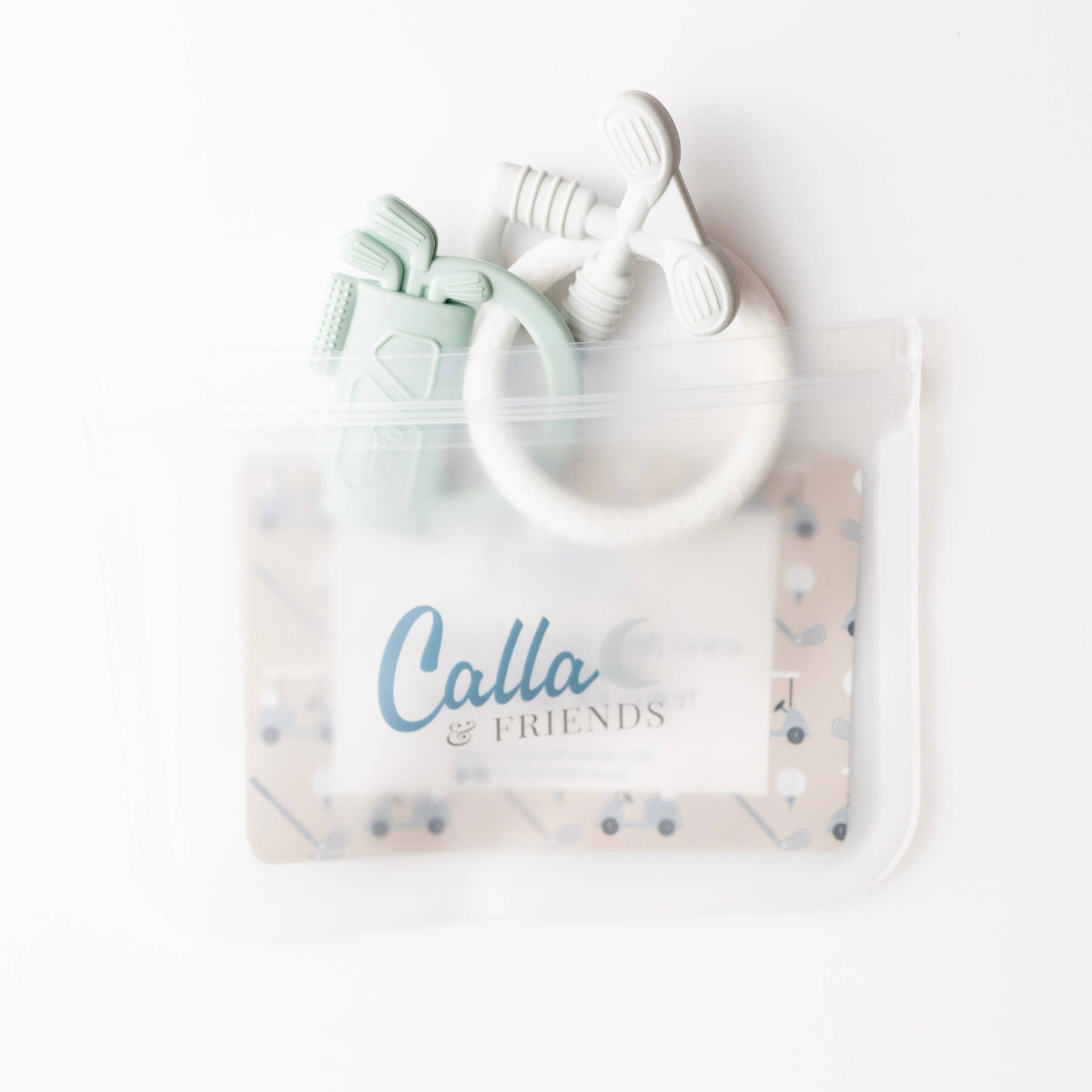 Tee Time Golf Silicone Teether