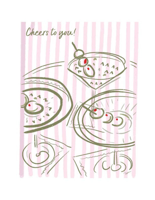 CHEERS TO YOU - Note Card