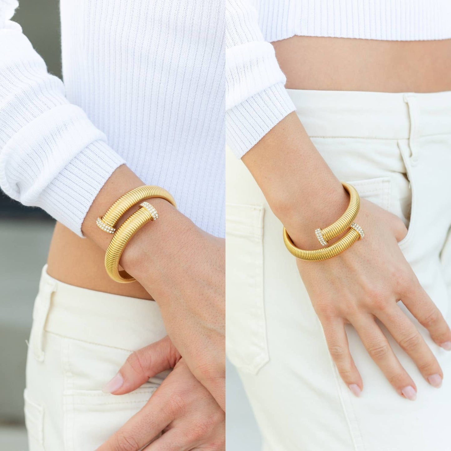Large Flex Cross Over Bracelet, Water Resistant