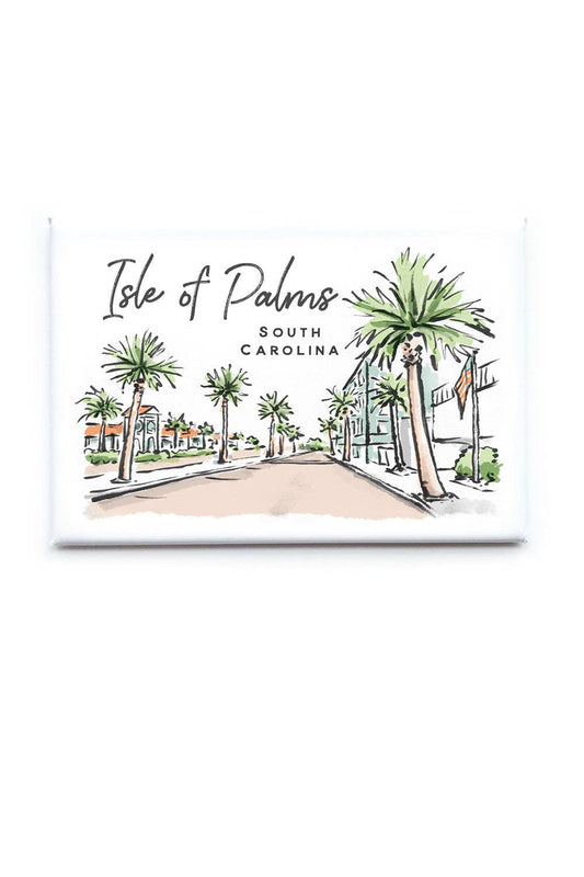 Sherbet Painted Streets - The Isle of Palms Magnet