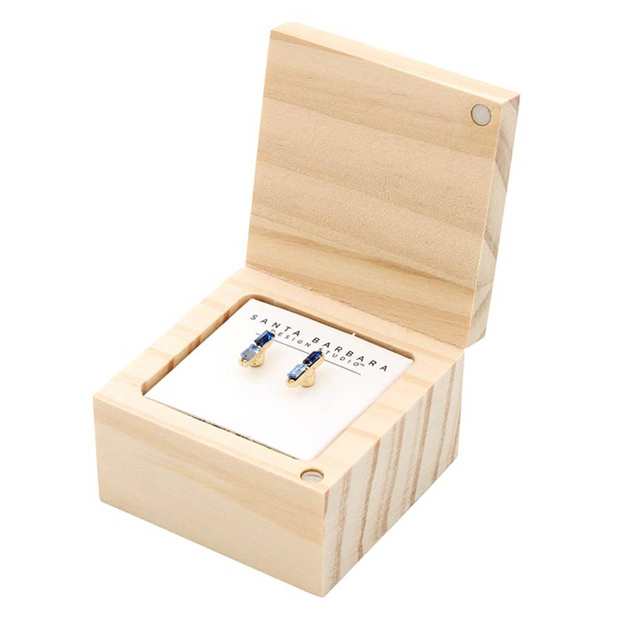 Treasure Box Earrings - Blue