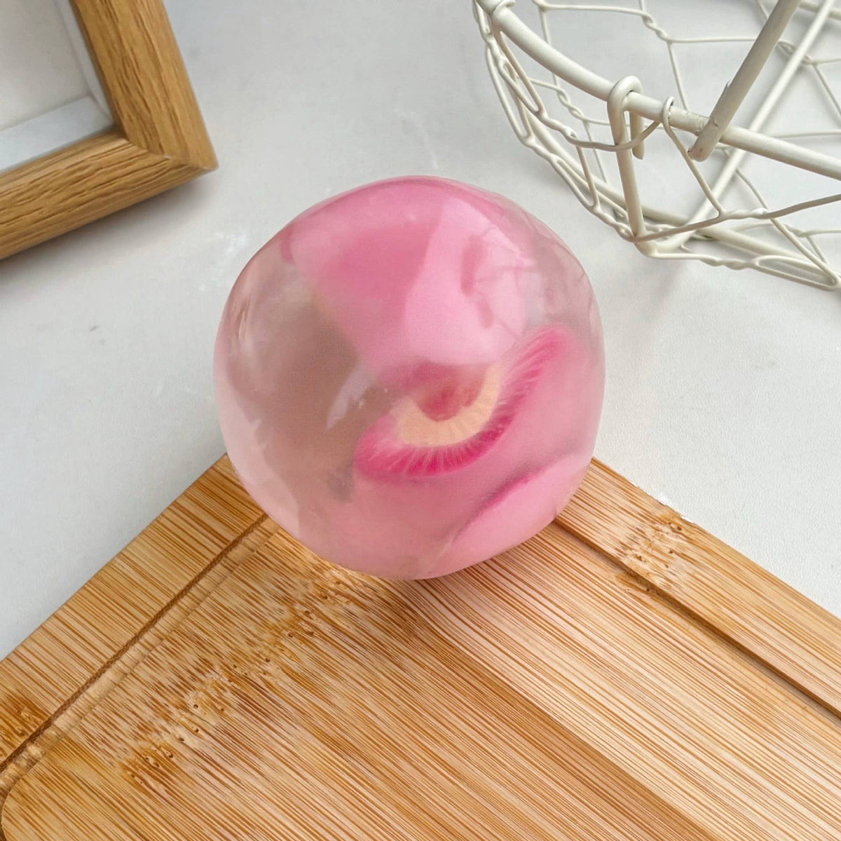 Fruit Coconut Oil Squishy Ball Stress Relief Fidget Toy