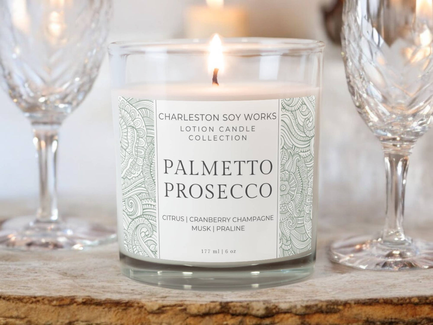 Palmetto Prosecco Lotion Candle