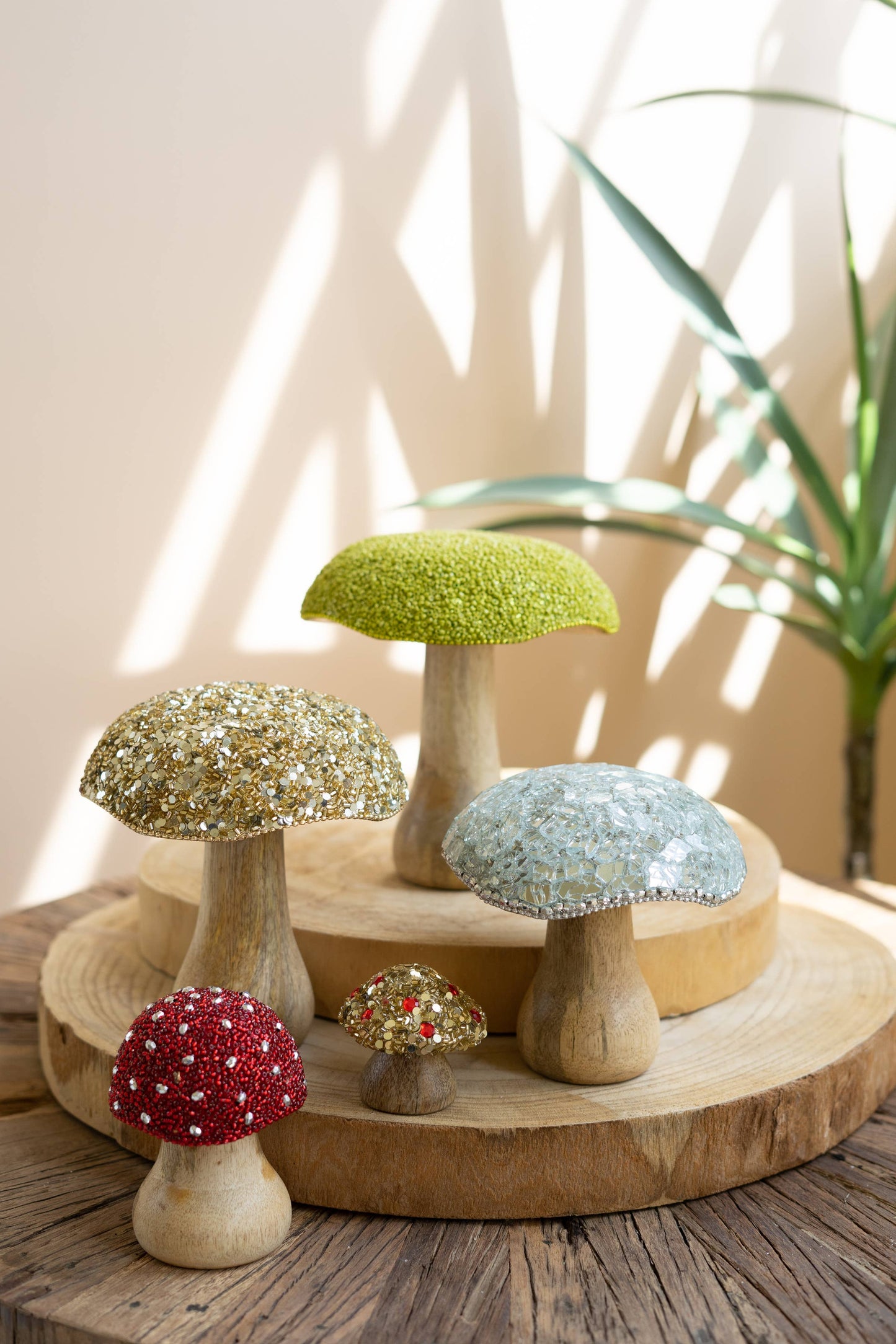 MUSHROOMS WITH MOSAIC TOPS