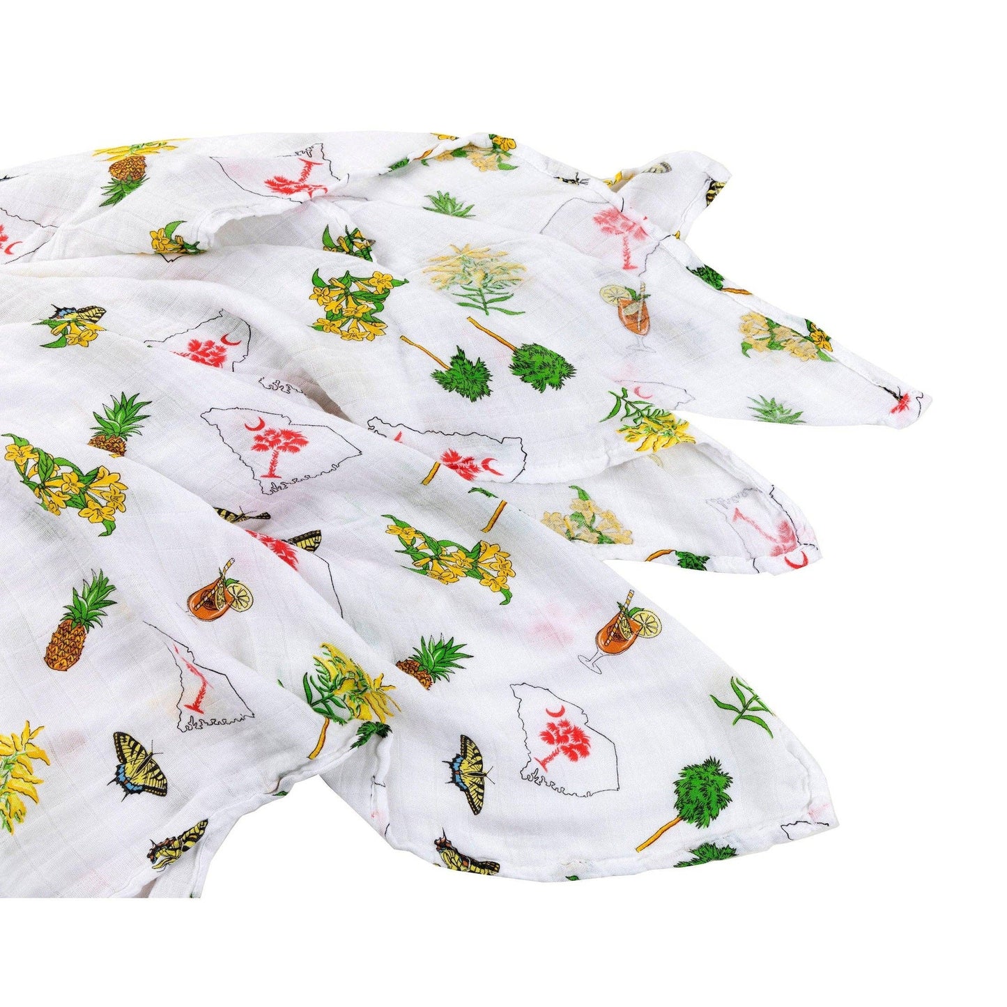 South Carolina Baby Girl Muslin Swaddle Receiving Blanket Extra Large 47 x 47
