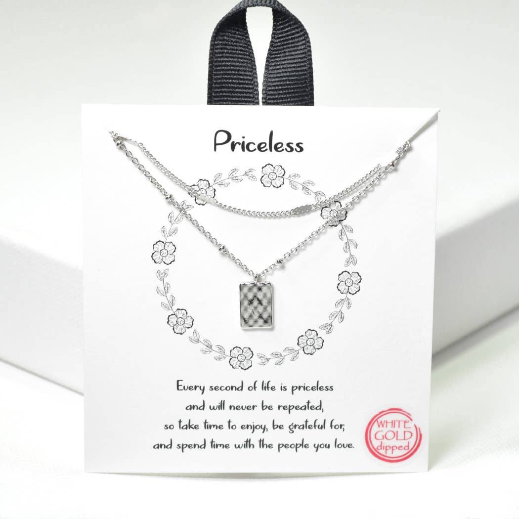 Priceless Dainty Double Layered Necklace