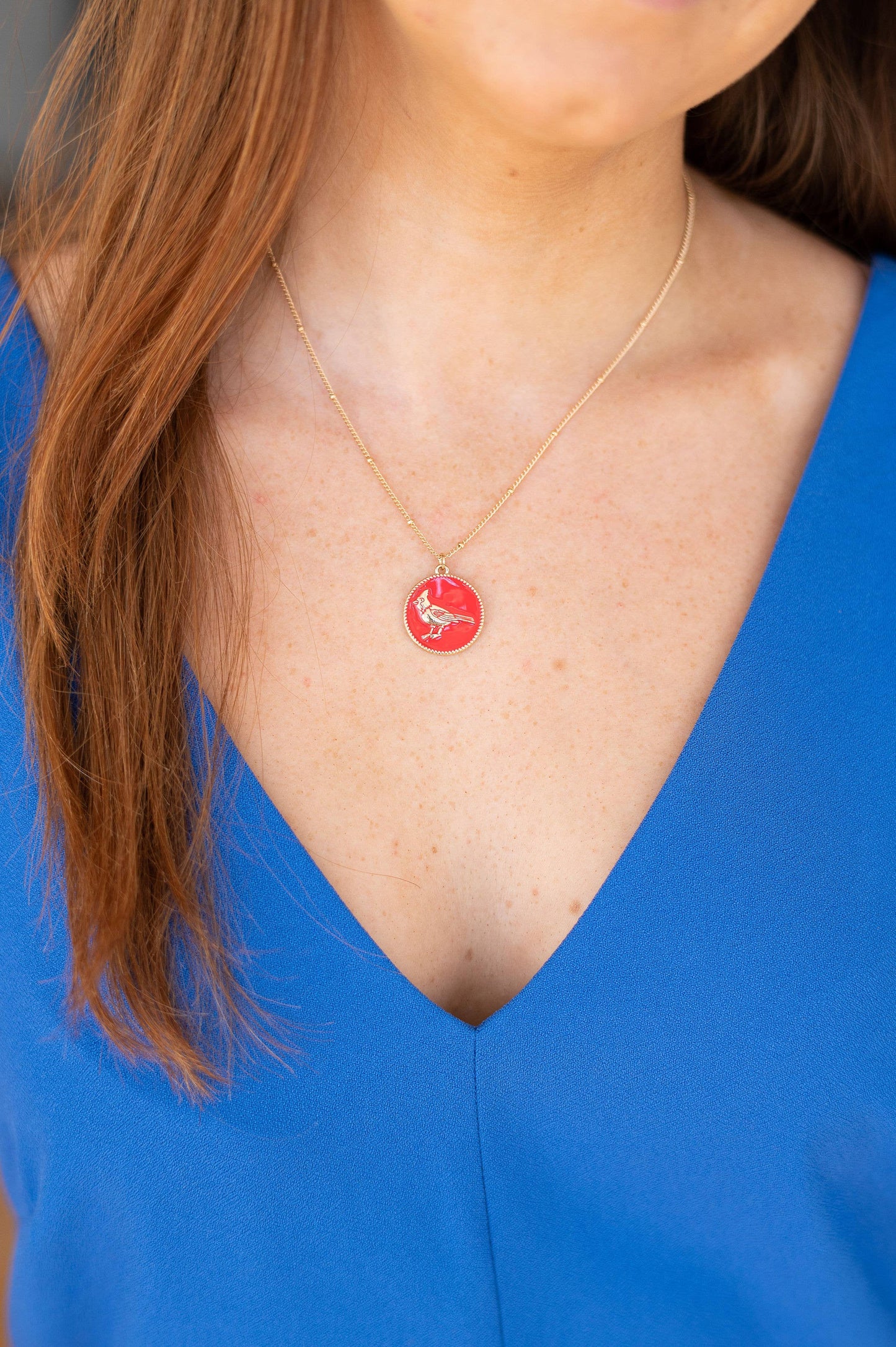 Red Cardinal Necklace