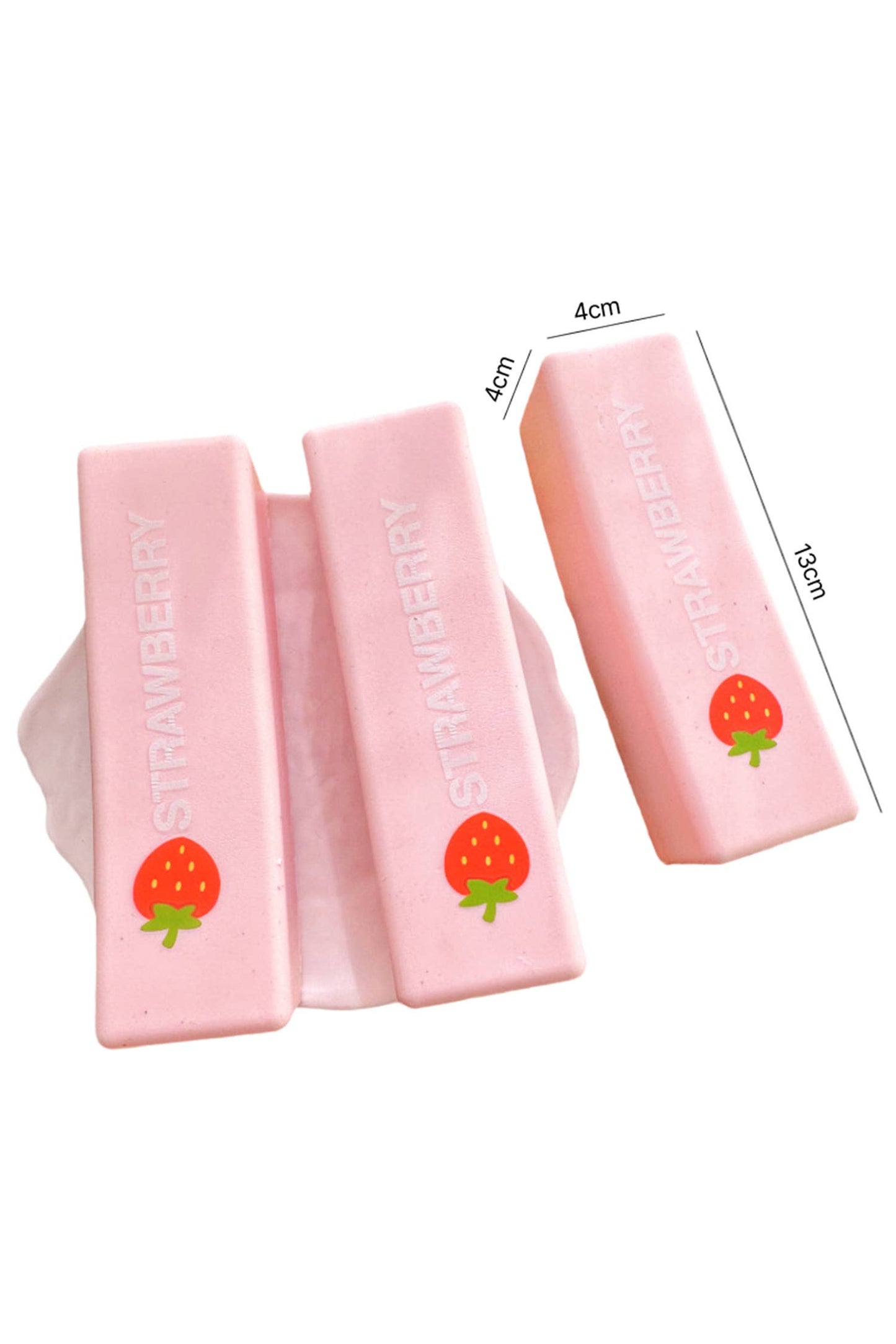 Strawberry Patterned Rectangular Stress Toy Gifts