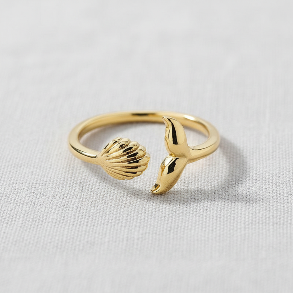 Whale Tail Adjustable Ring