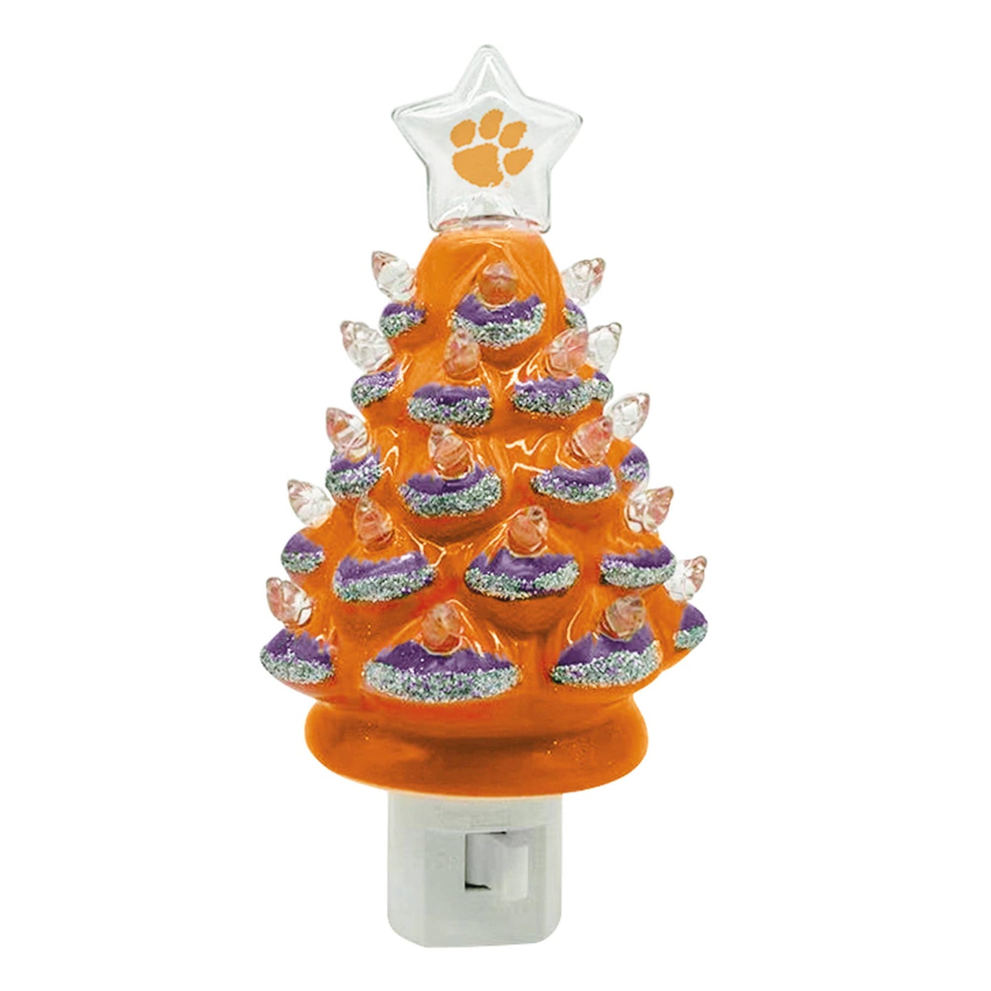 6.5" Clemson Xmas Tree Nite Lite