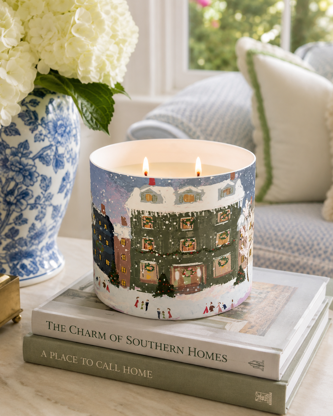 Joyeux Noel | Hand Illustrated Soy Candle | Double Wick