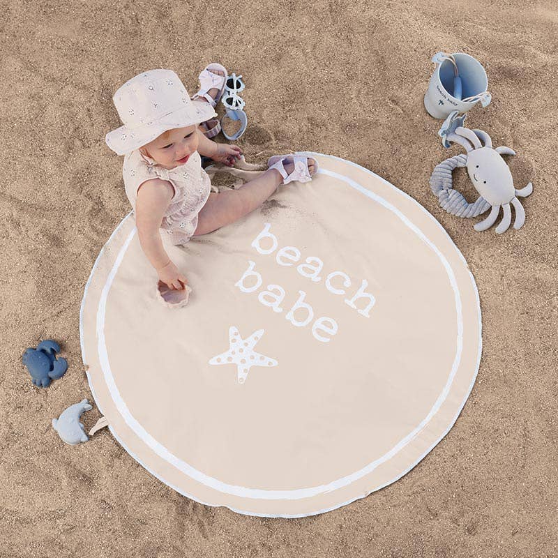 Quick Dry Round Towel - Beach Babe