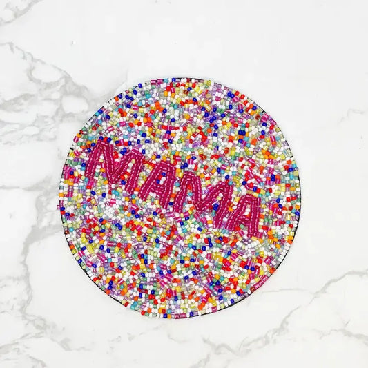 'Mama' Multi Seed Bead Coaster