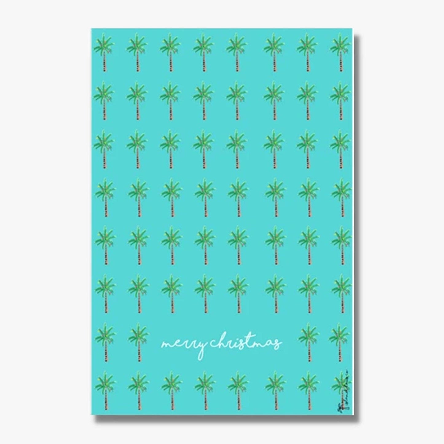 Holiday Palm Tree Tea Towel