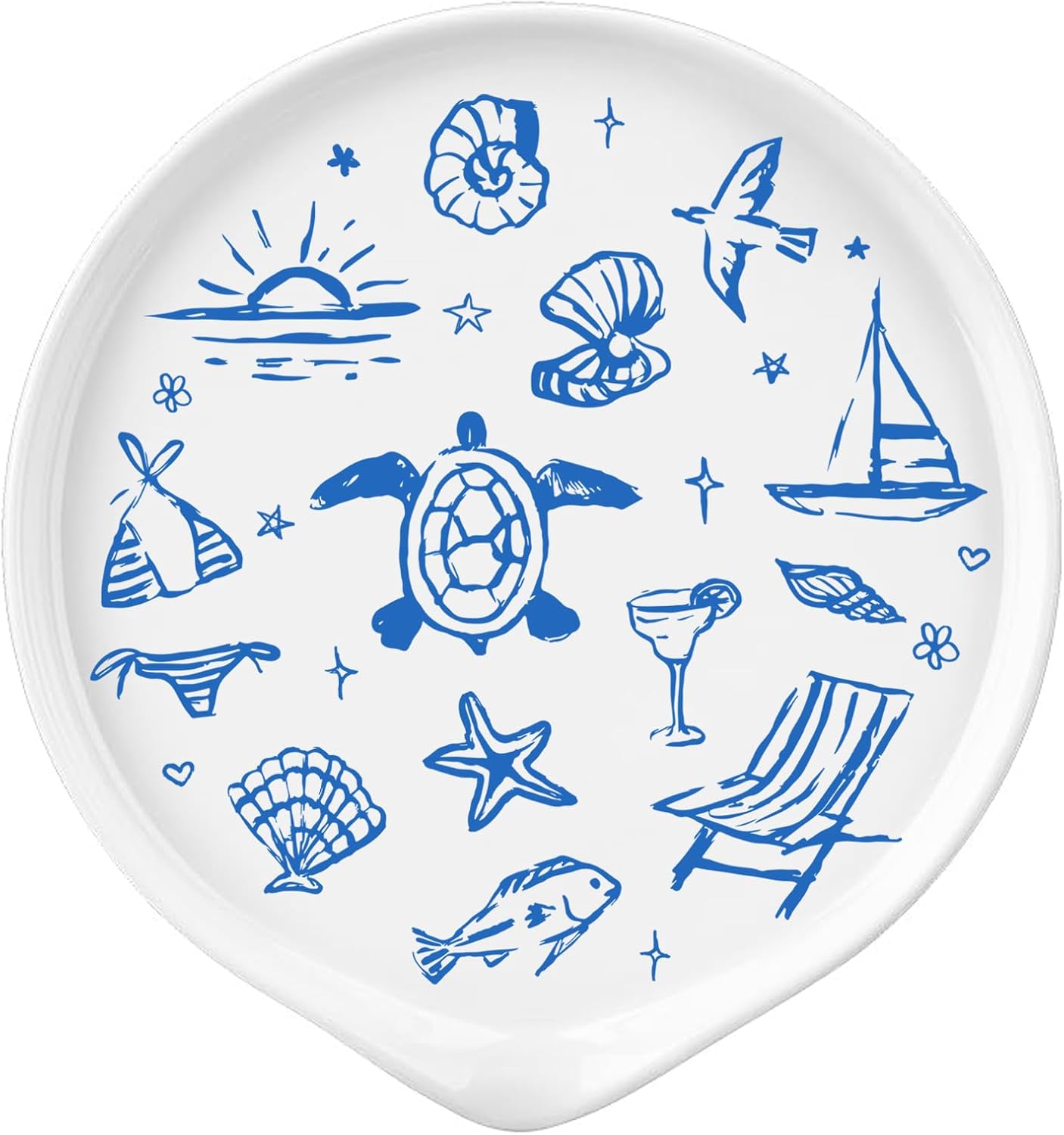 Ceramic Coastal Spoon Rest
