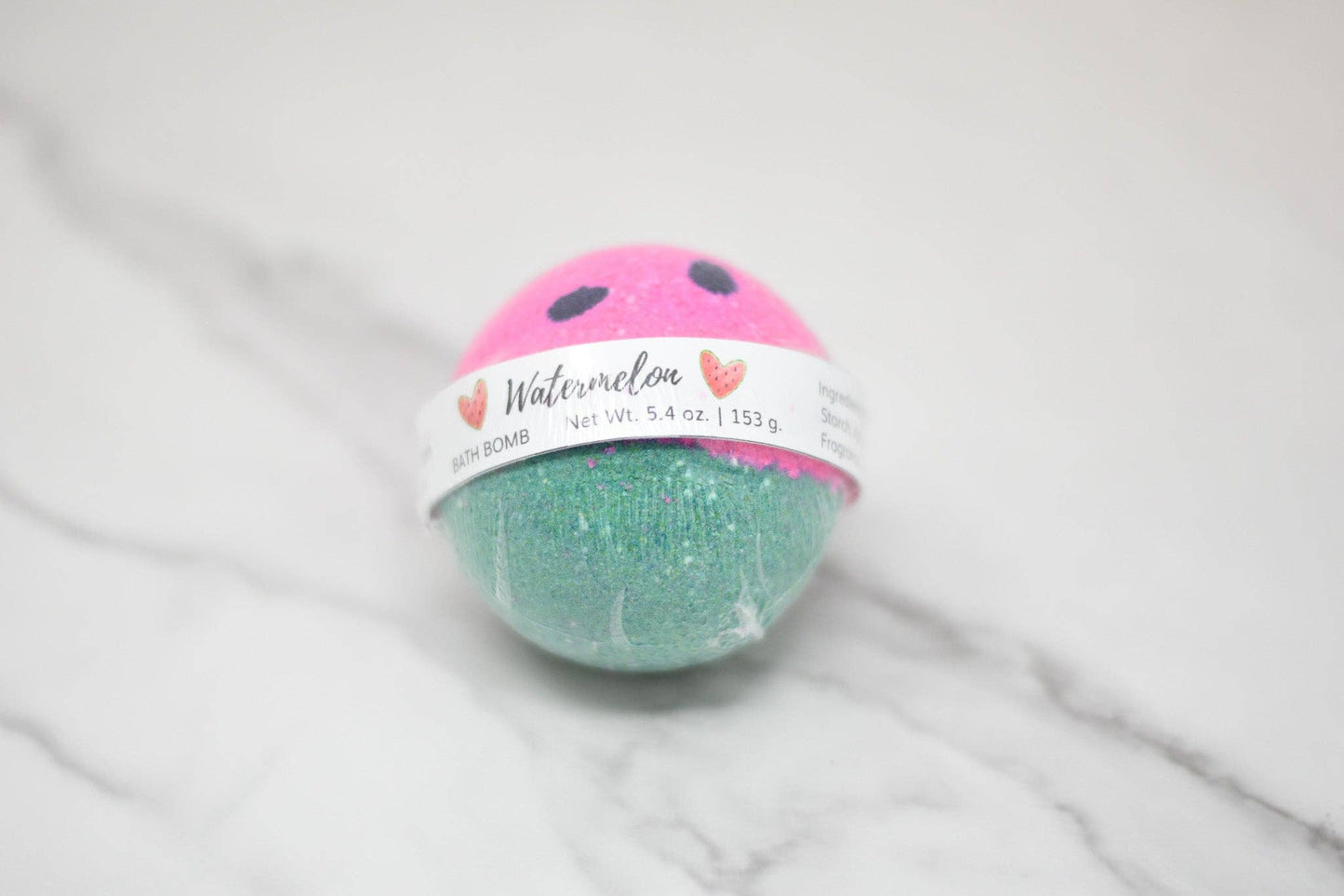 Watermelon Bath Bomb: Round