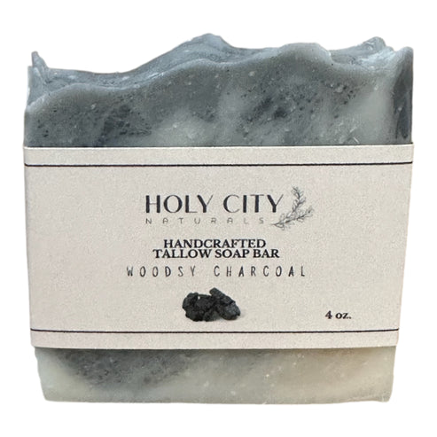 Tallow Soap Woodsy Charcoal