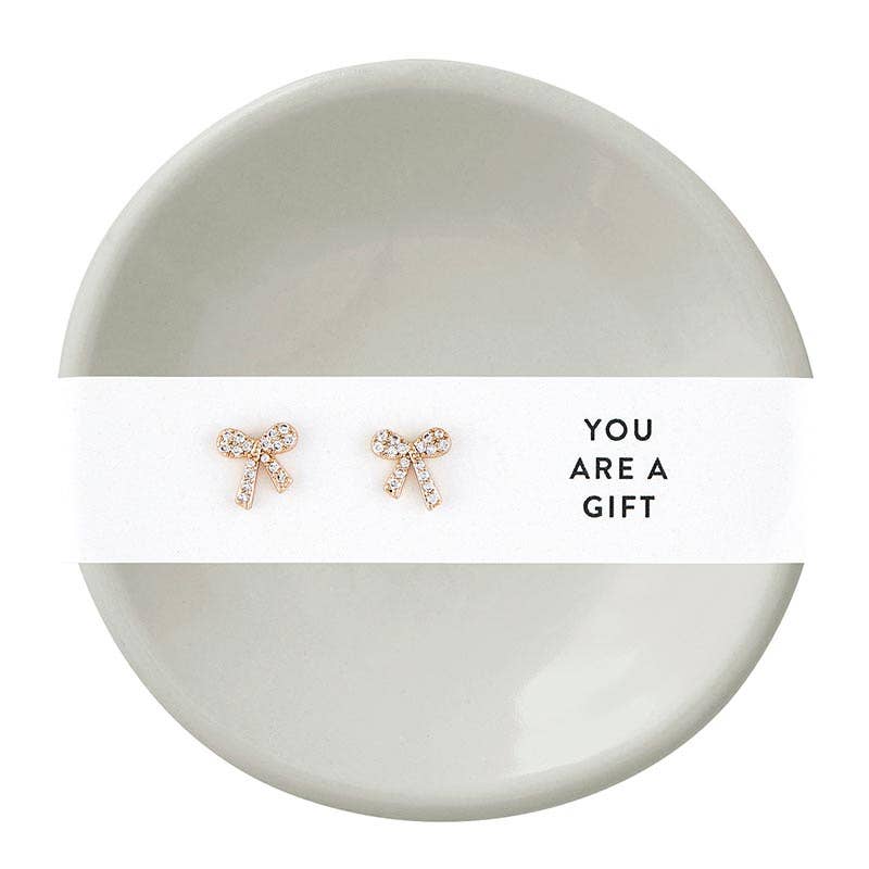 Stud Earrings & Trinket Tray Sets - You are a Gift