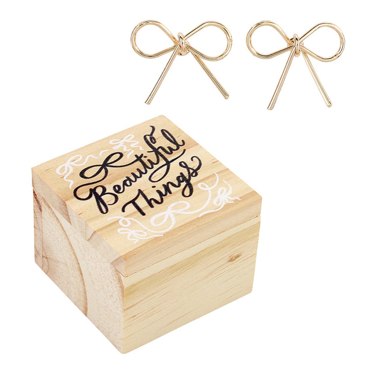 Treasure Box Bow Earring - Beautiful Things