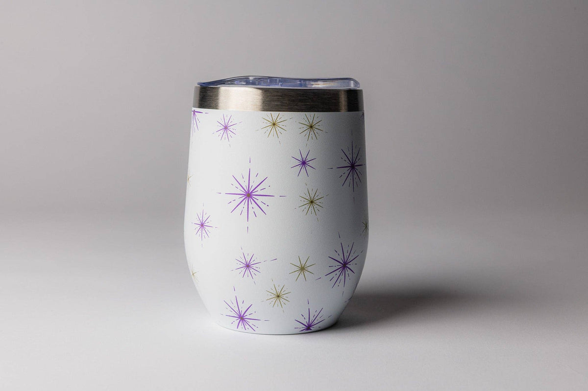 Mahjong Wine Tumbler – 12 oz Insulated Stemless Cup