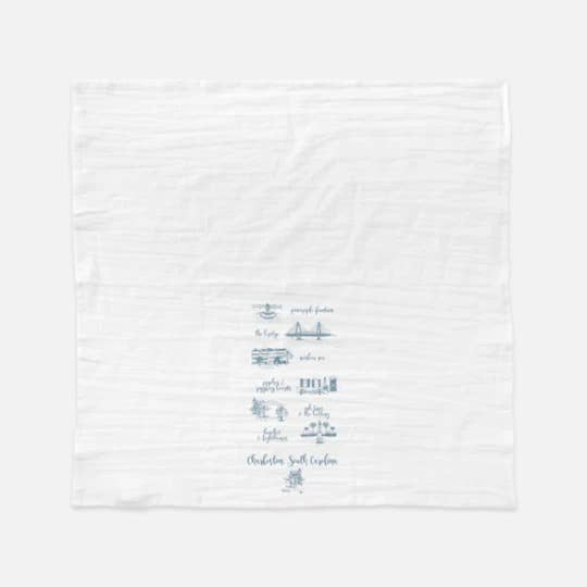Charleston Toile Tea Towel