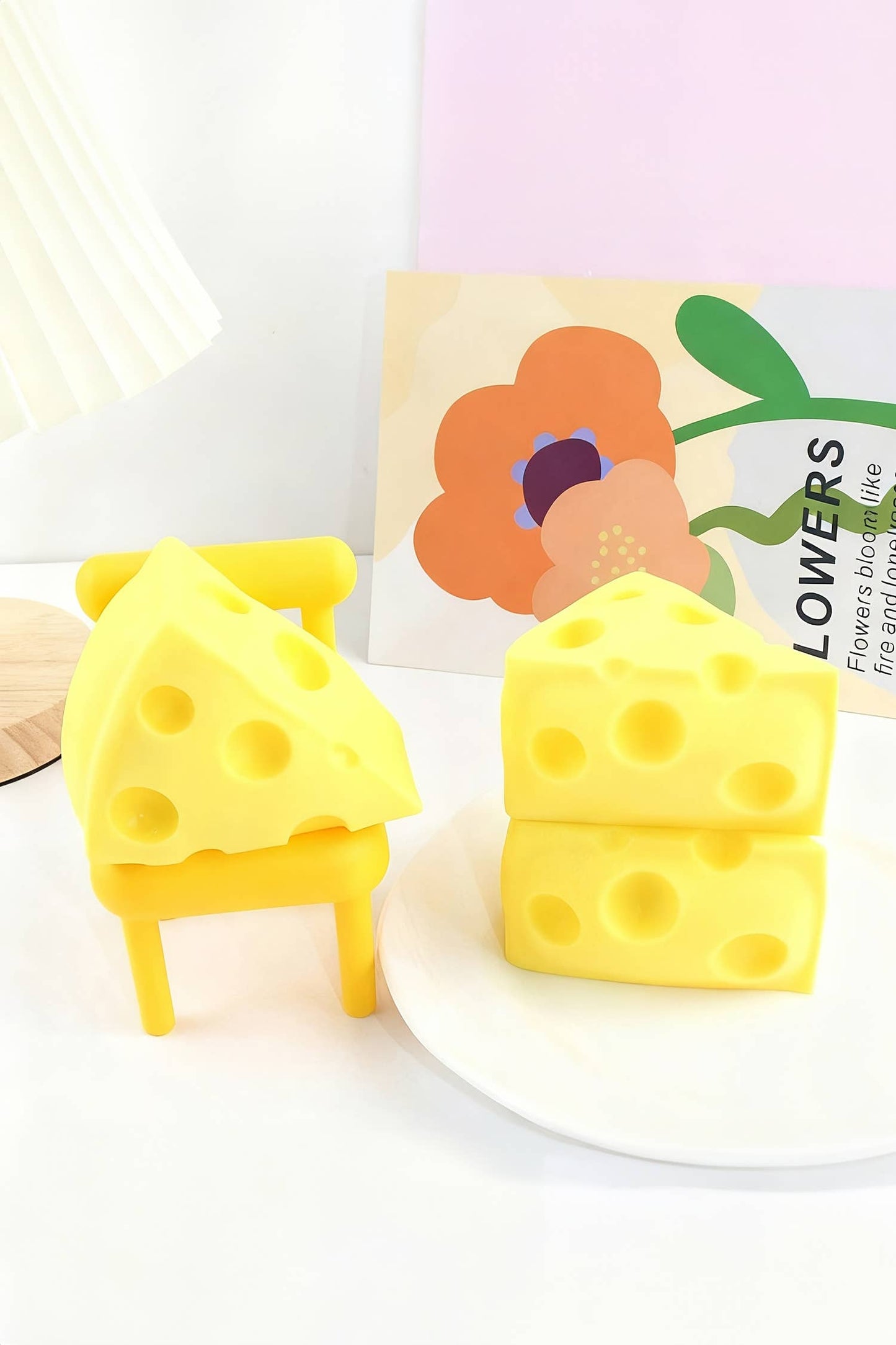 Realistic Sliced Cheese Stress Relief Toy Gifts