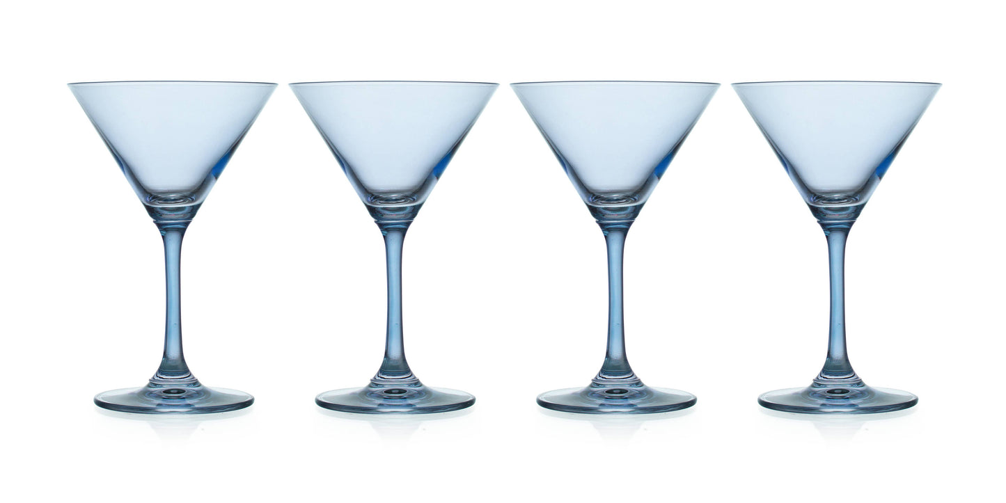 Veneto Martini Glasses - Blue