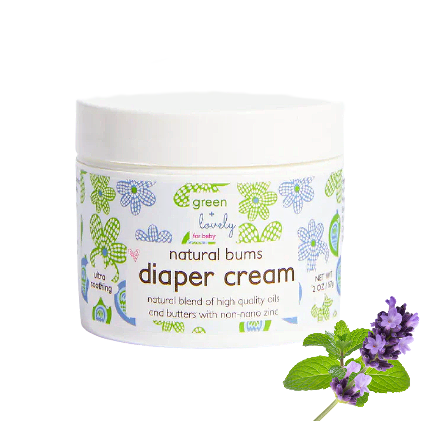 Natural Bums Diaper Rash Cream - non-nano zinc