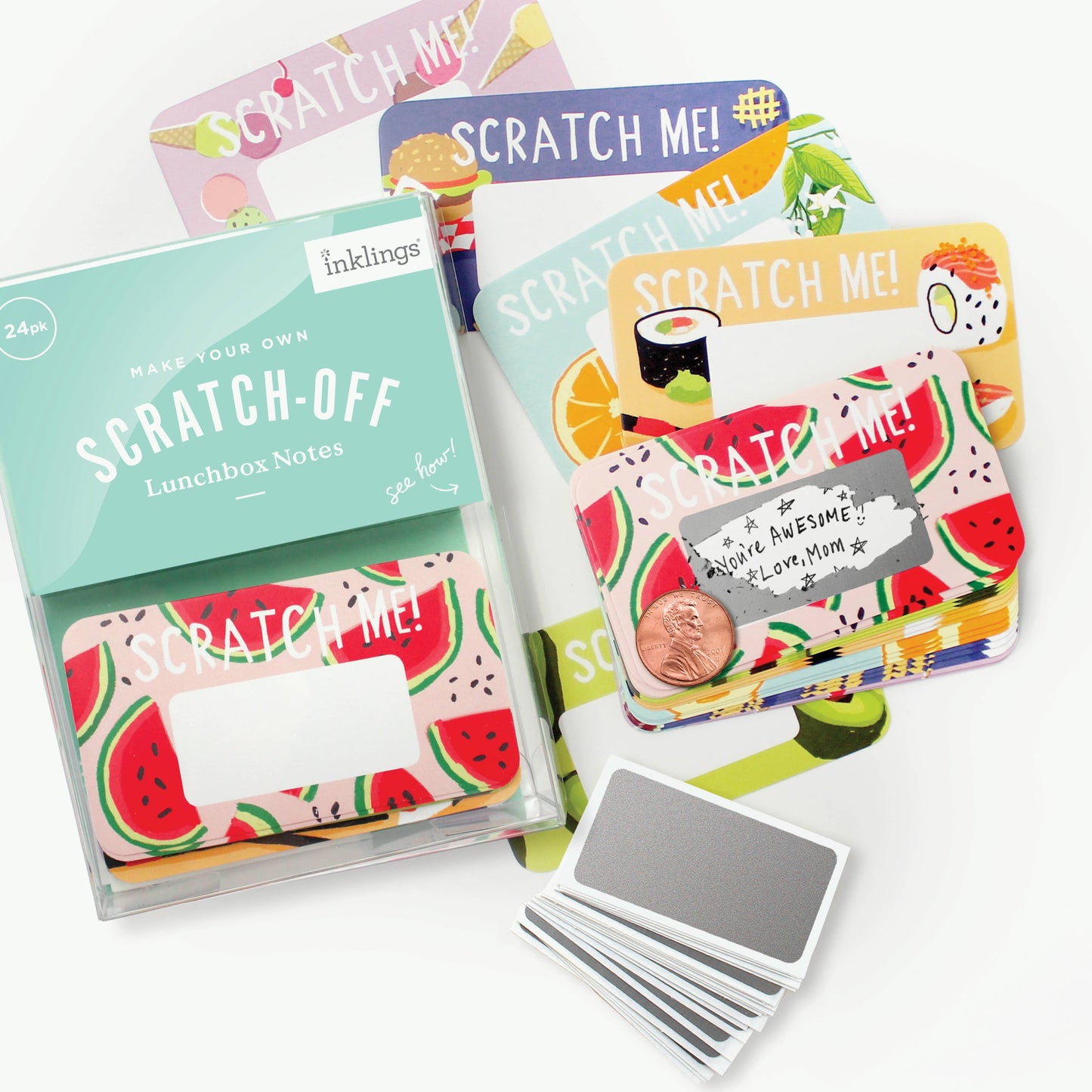 Scratch-off Lunchbox Notes - Foodie