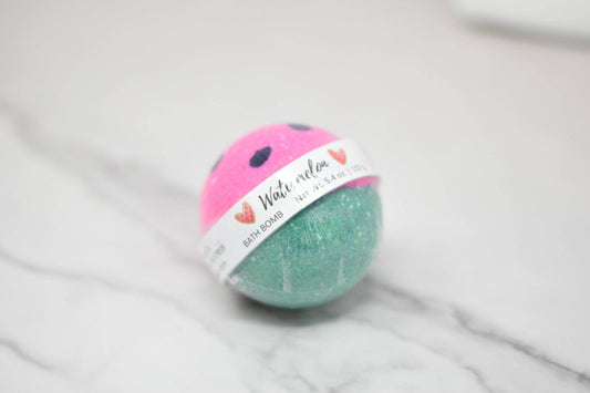 Watermelon Bath Bomb: Round