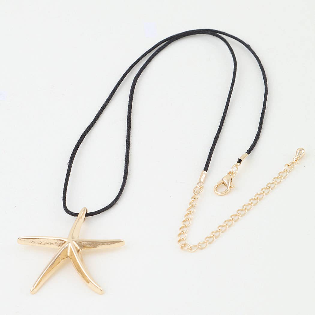 Polished Starfish Wrap Necklace