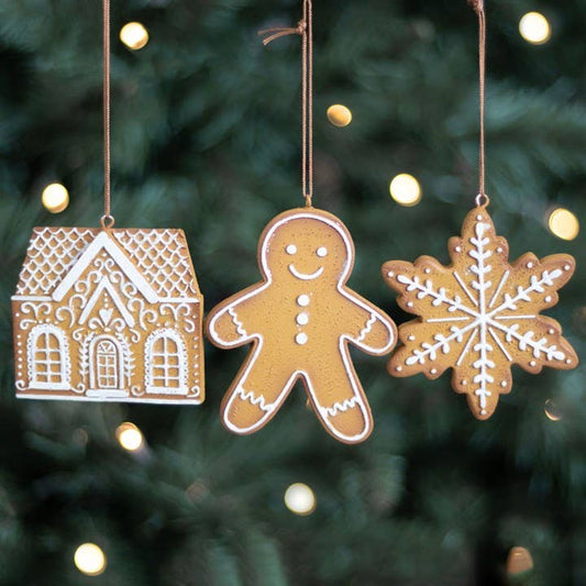 Hanging Christmas Gingerbread Ornament Decorations