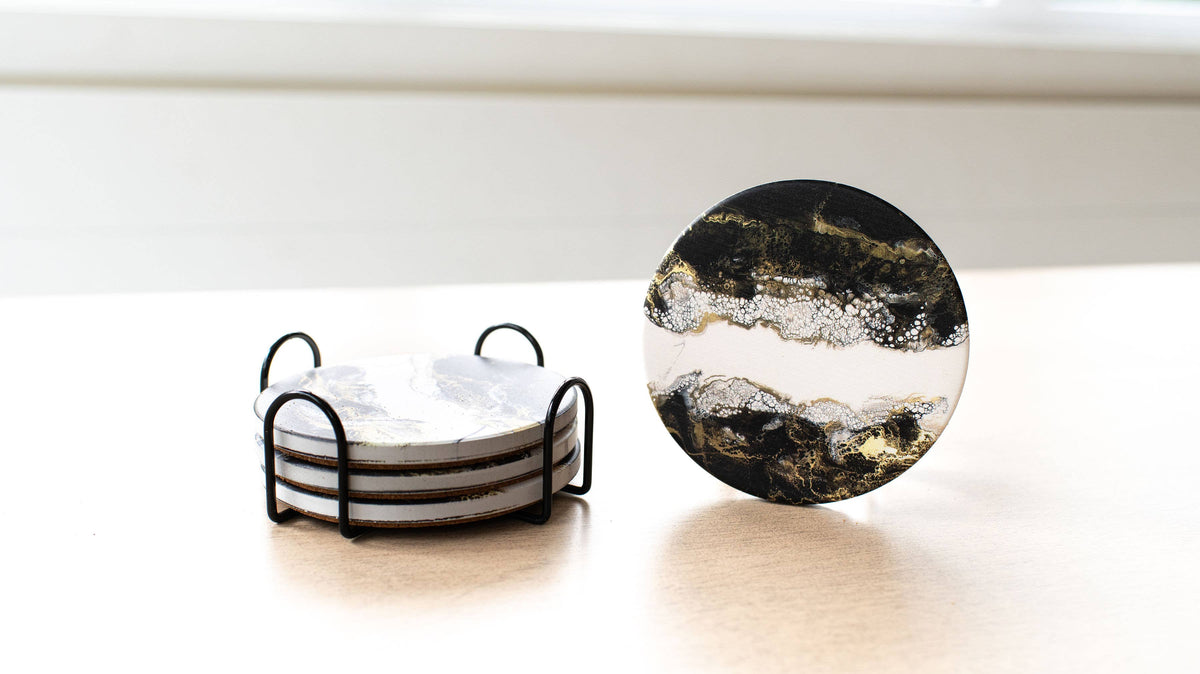Ceramic Resin Coasters (set of 4)